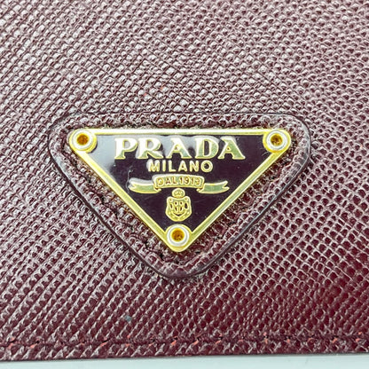 Prada Card Case Bordeaux — view 3