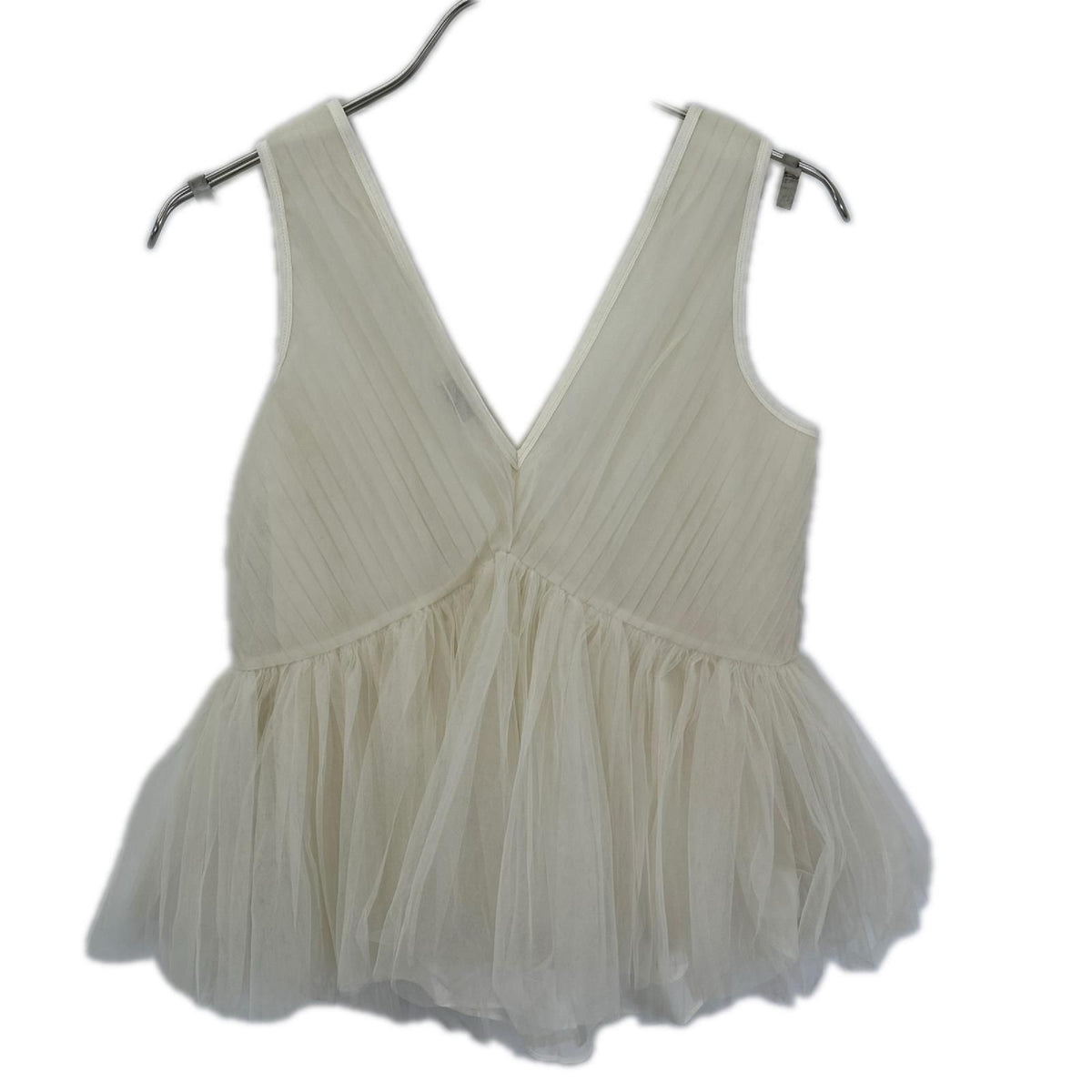 Brunello Cucinelli White Tulle Dress Top XS — view 2