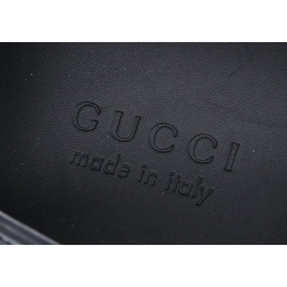 Gucci Black Leather Shirring Loafers 6.5 — view 7