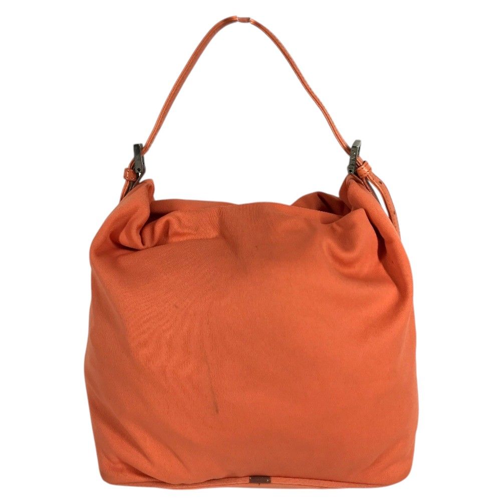Fendi Shoulder Bag FF Logo Nylon Canvas Orange — view 2