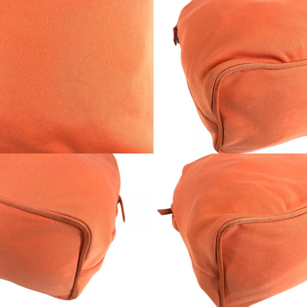 Fendi Shoulder Bag FF Logo Nylon Canvas Orange — view 7