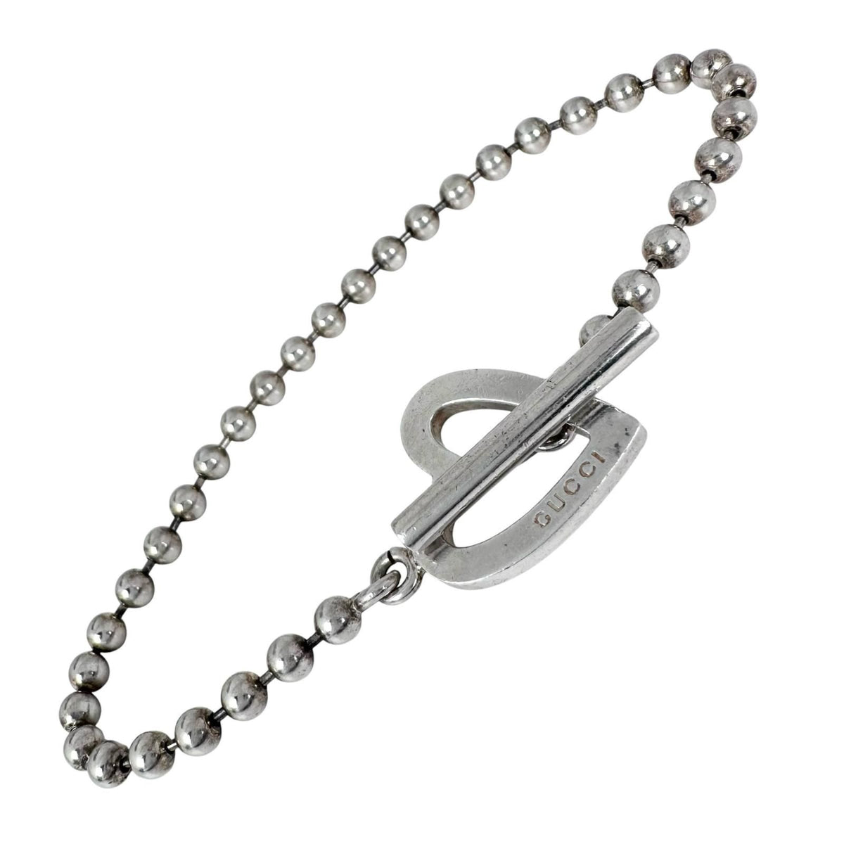 Gucci Ballchain Heart Silver Bracelet