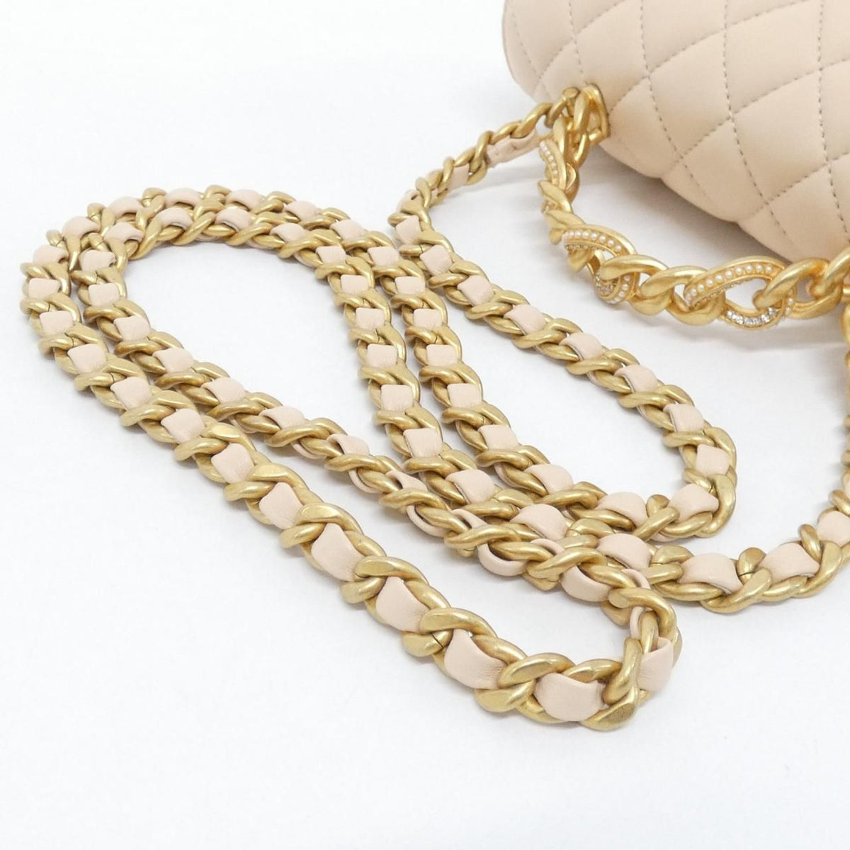 Chanel Bag Handbag Beige — view 5