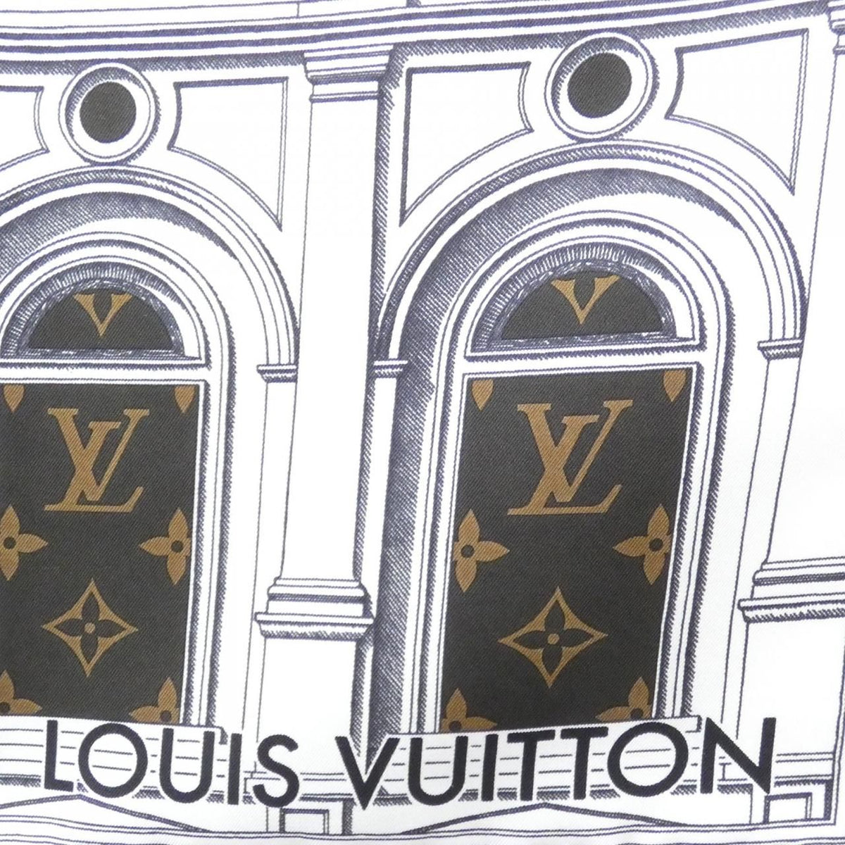 Louis Vuitton Monogram Carre Architectura 90 Scarf — view 2
