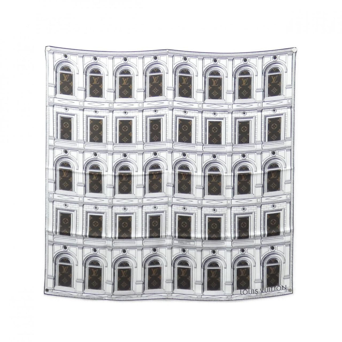 Louis Vuitton Monogram Carre Architectura 90 Scarf