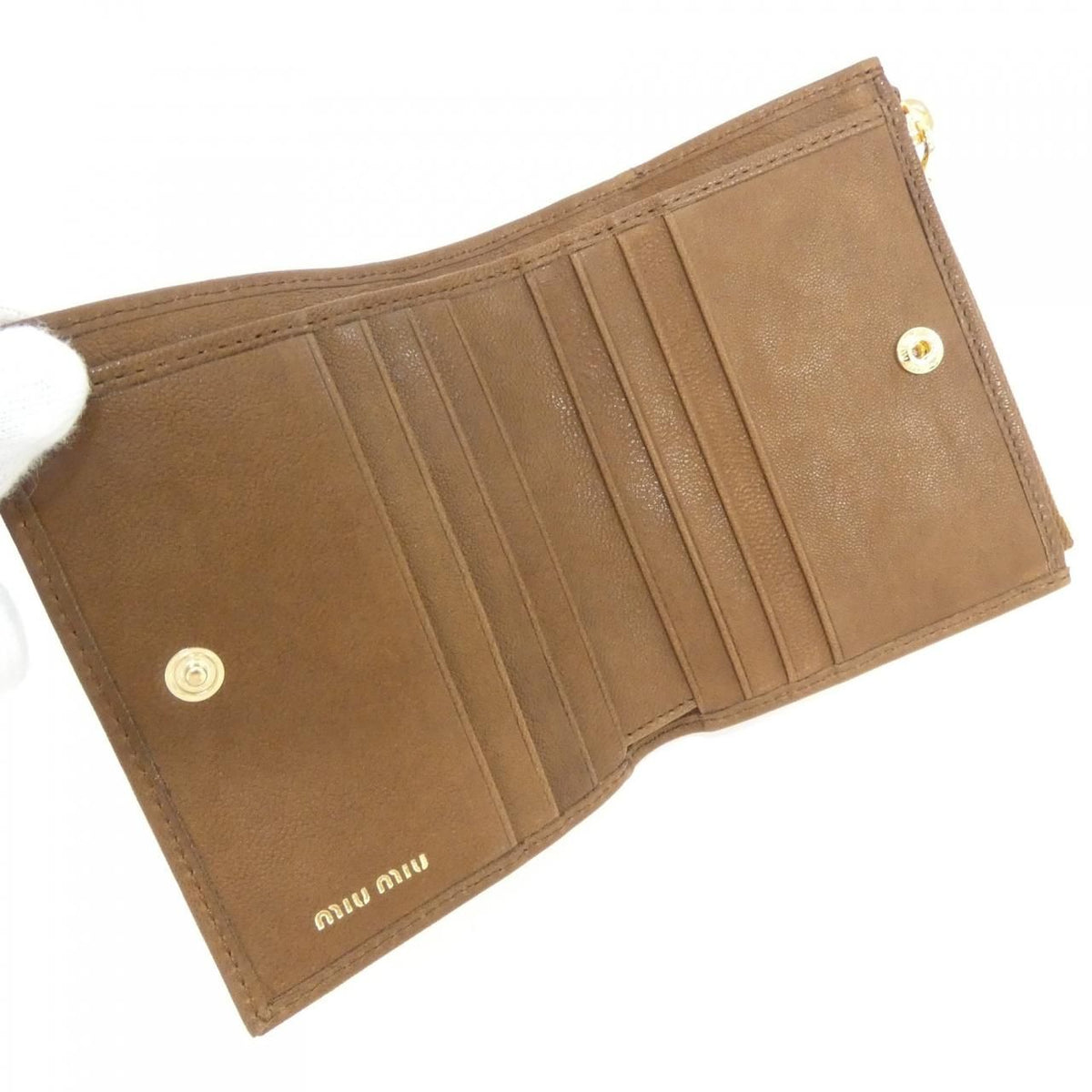 Miu Miu Wallet Gold — view 4