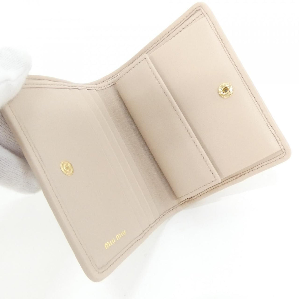 Miu Miu Wallet Gold — view 4