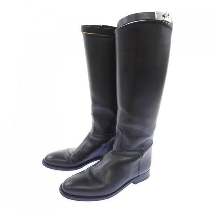 Hermes Jumping Kelly Buckle Long Boots — view 3