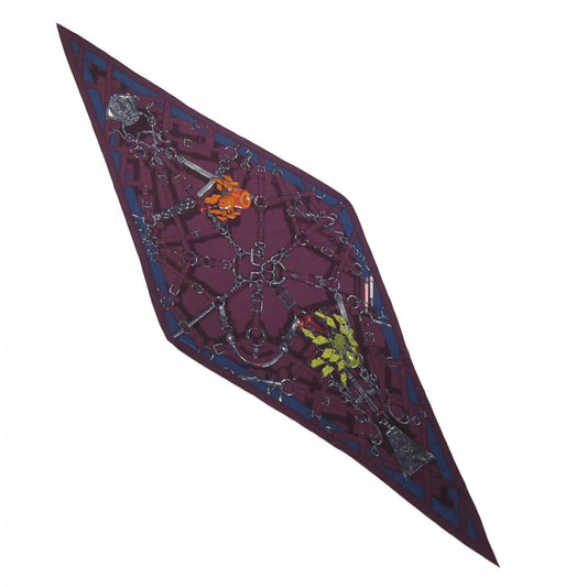 Hermes Flamboyant Web Losange GM Scarf