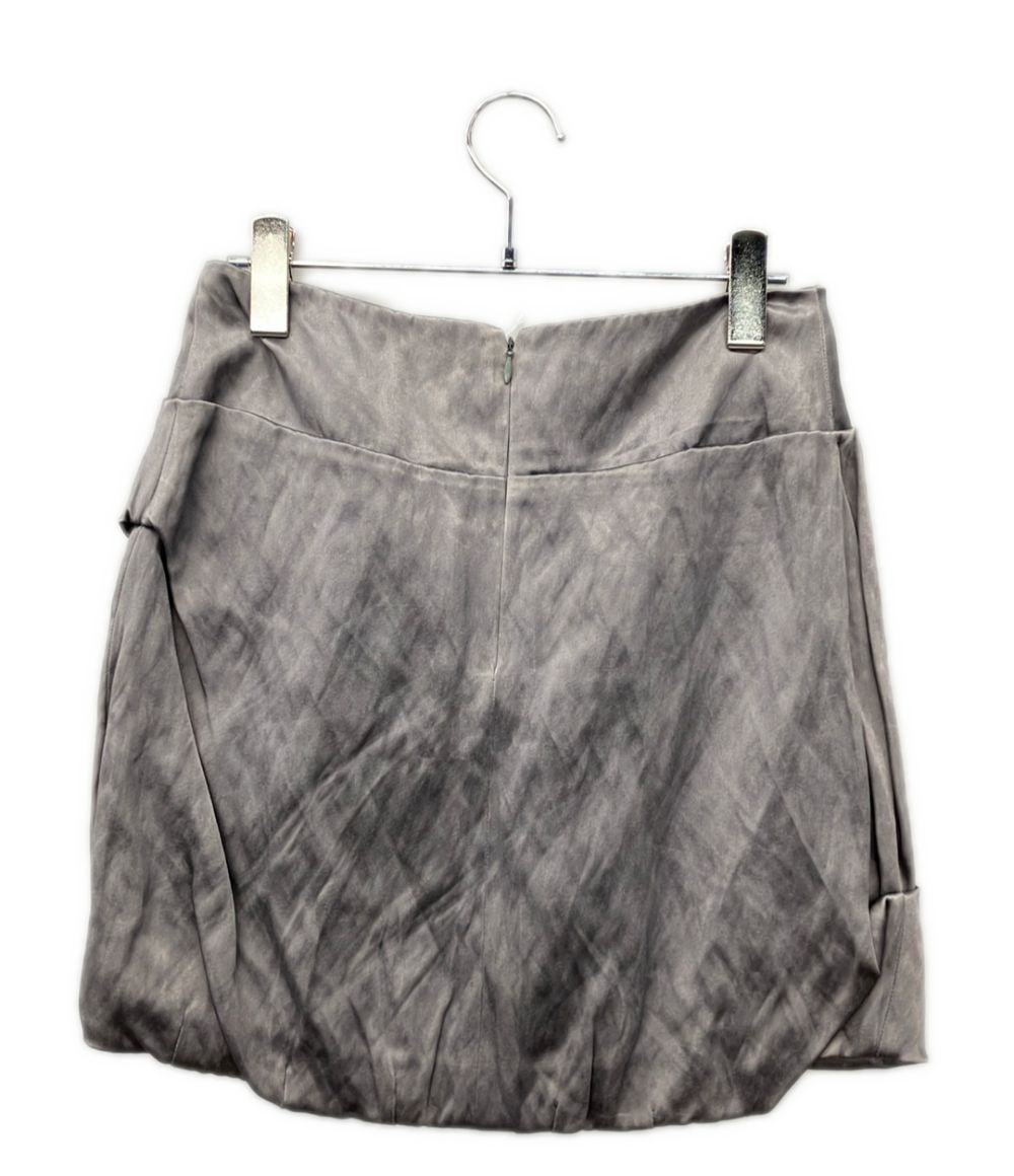 Prada Silk Blend Asymmetric Ribbon Mini Skirt 38 — view 2
