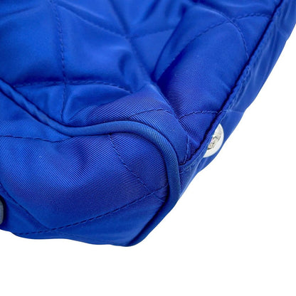 Prada Chain Shoulder Bag Triangle Logo Quilted Nylon — view 7