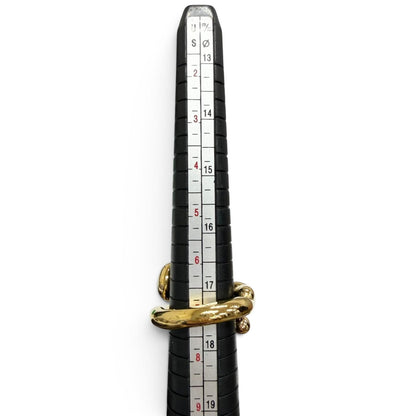 Bottega Veneta Twist Ring Gold — view 8