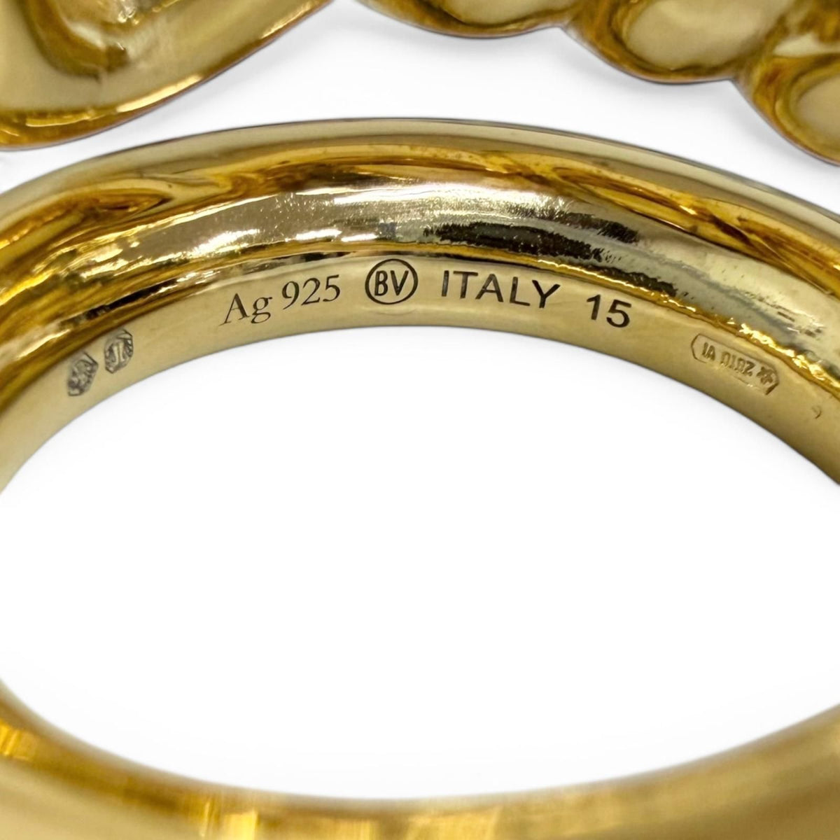 Bottega Veneta Twist Ring Gold — view 6