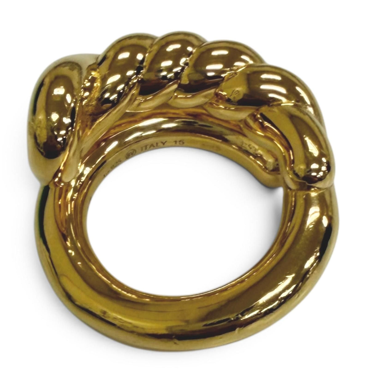 Bottega Veneta Twist Ring Gold — view 5