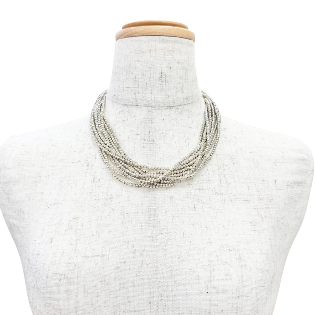 Tiffany & Co Vintage 925 Ball Chain Necklace Silver — view 2