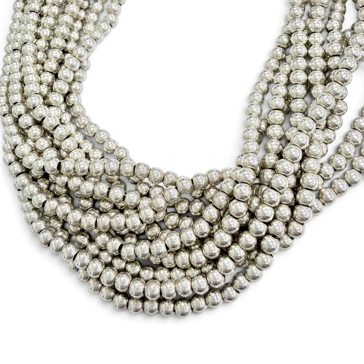 Tiffany & Co Vintage 925 Ball Chain Necklace Silver — view 4