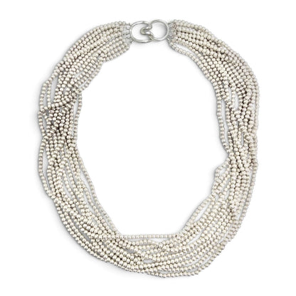 Tiffany & Co Vintage 925 Ball Chain Necklace Silver