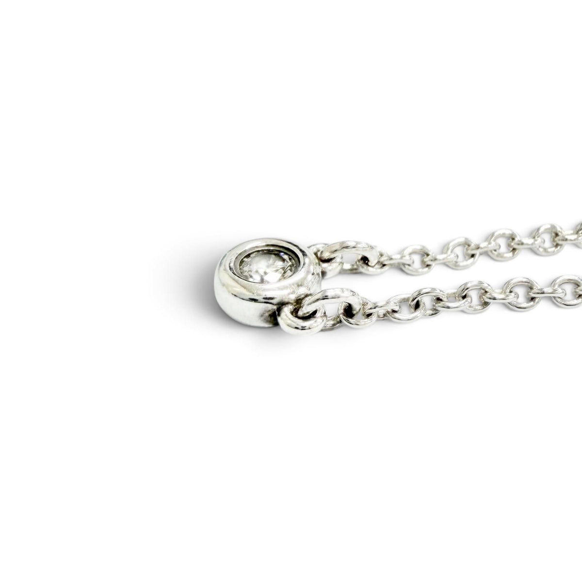 Tiffany & Co Elsa Peretti by the Yard Diamond Pendant Silver — view 5