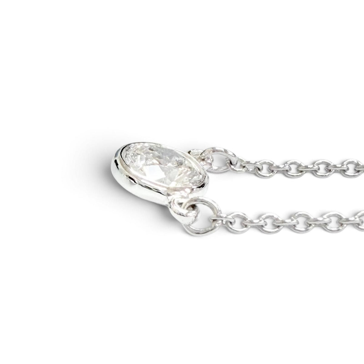 Tiffany & Co by the Yard Diamond Necklace Platinum — view 5