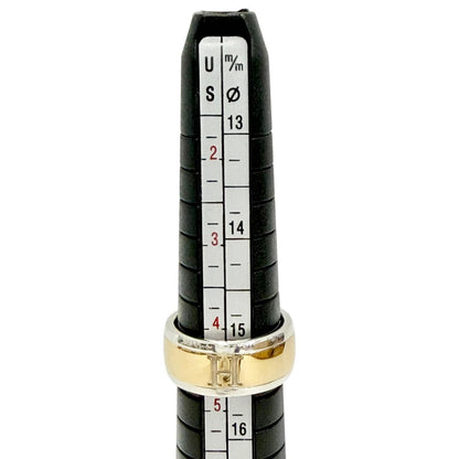 Hermes H Logo Ring Gold Silver — view 7