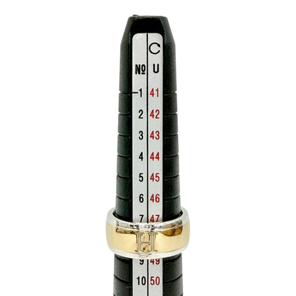 Hermes H Logo Ring Gold Silver — view 8