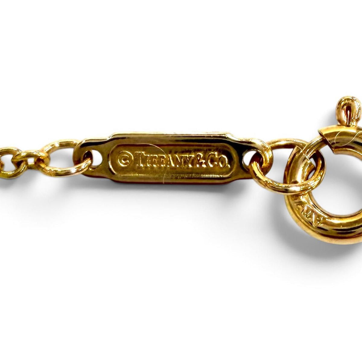 Tiffany & Co T Two Double Chain Bracelet 750 Pink Gold — view 8