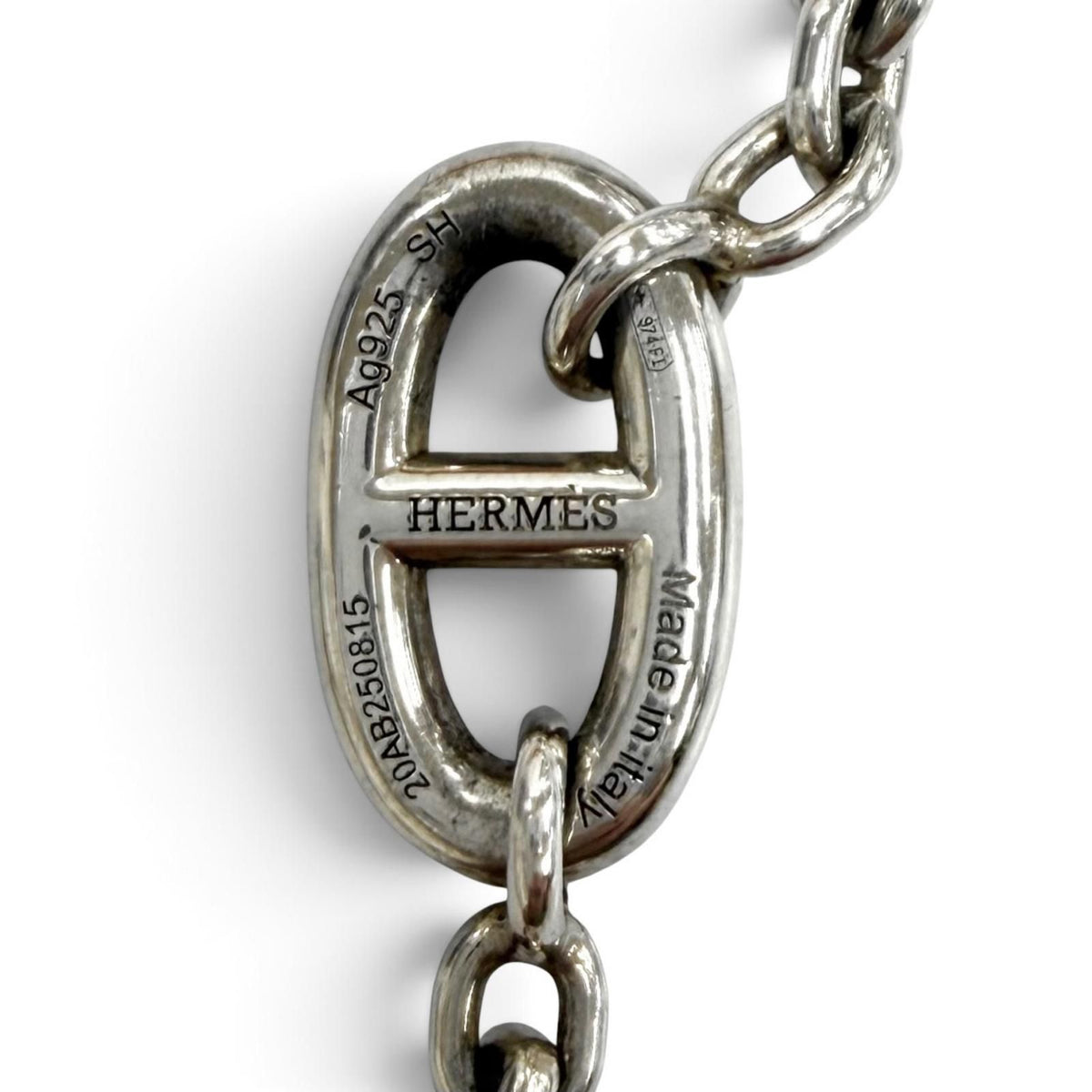 Hermes Farandole Chaine D'ancre Bracelet Silver — view 7