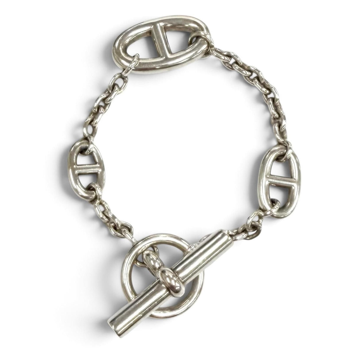 Hermes Farandole Chaine D'ancre Bracelet Silver