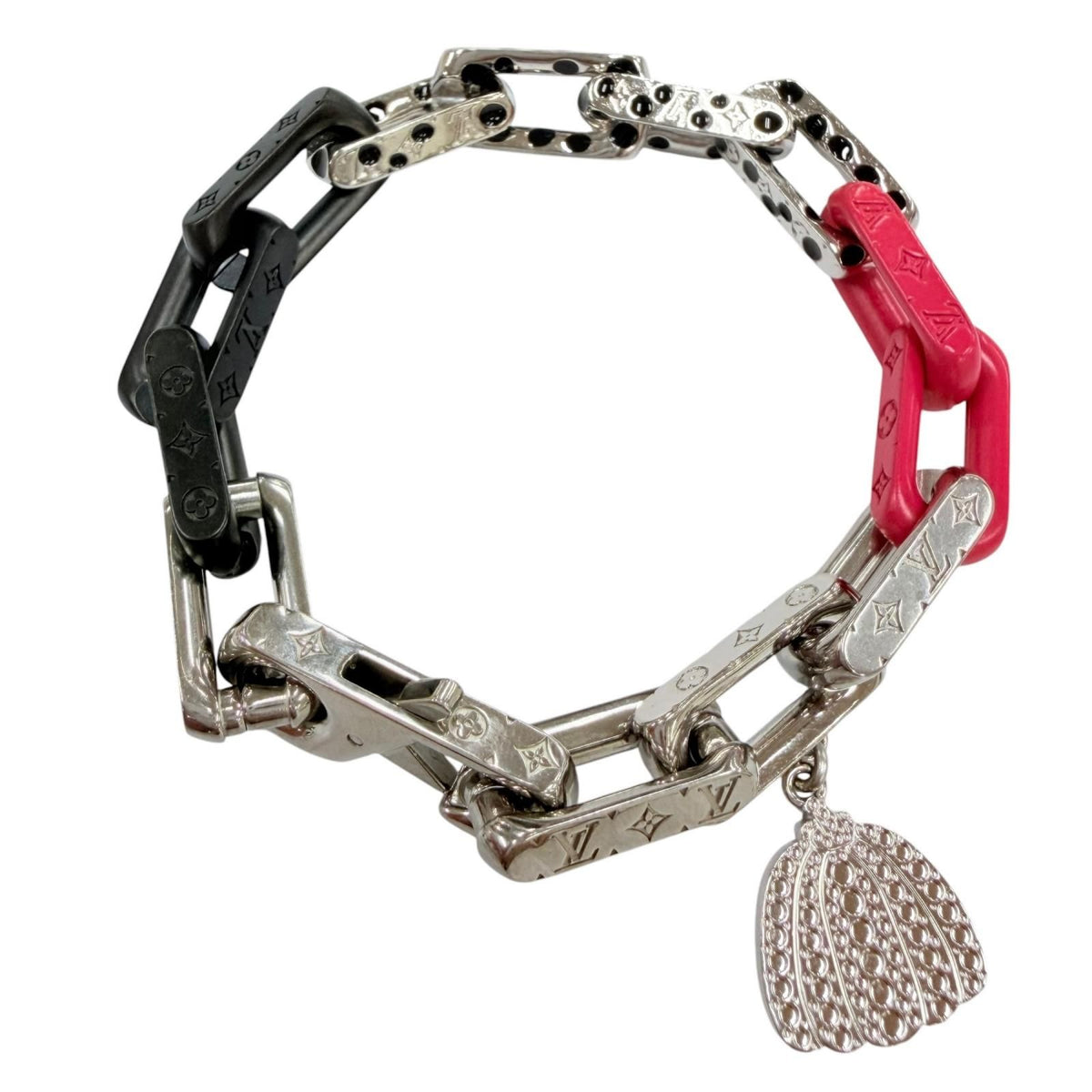 Louis Vuitton x K x Yayoi Kusama Bracelet Monogram Chain Infinity Dot