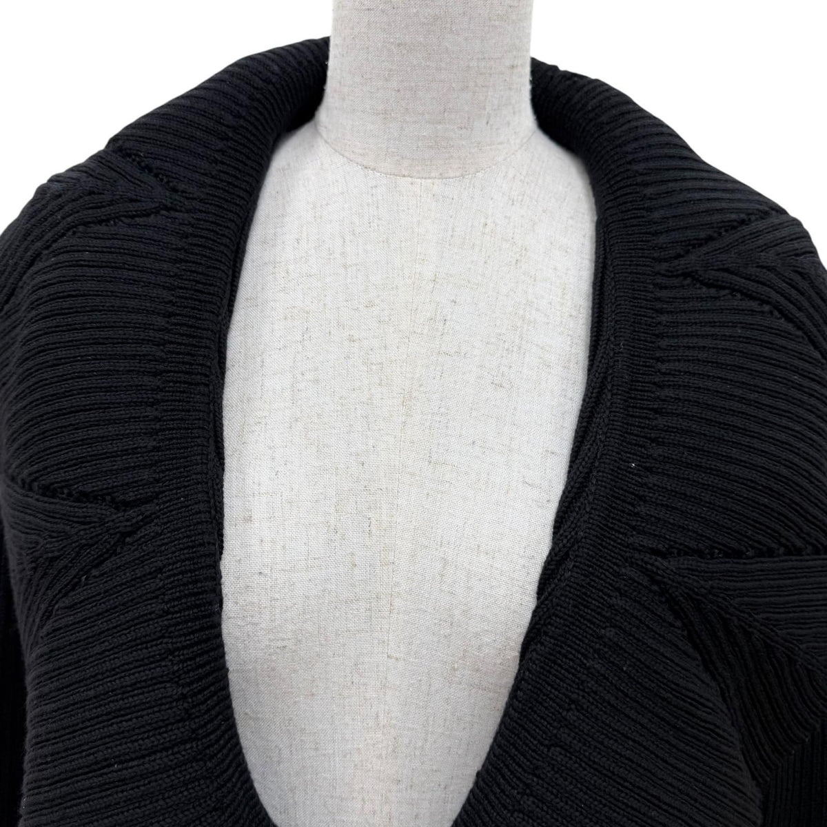 Dior Wool Cotton Bee Embroidery Long Sleeve Knit Cardigan Black 36 — view 2