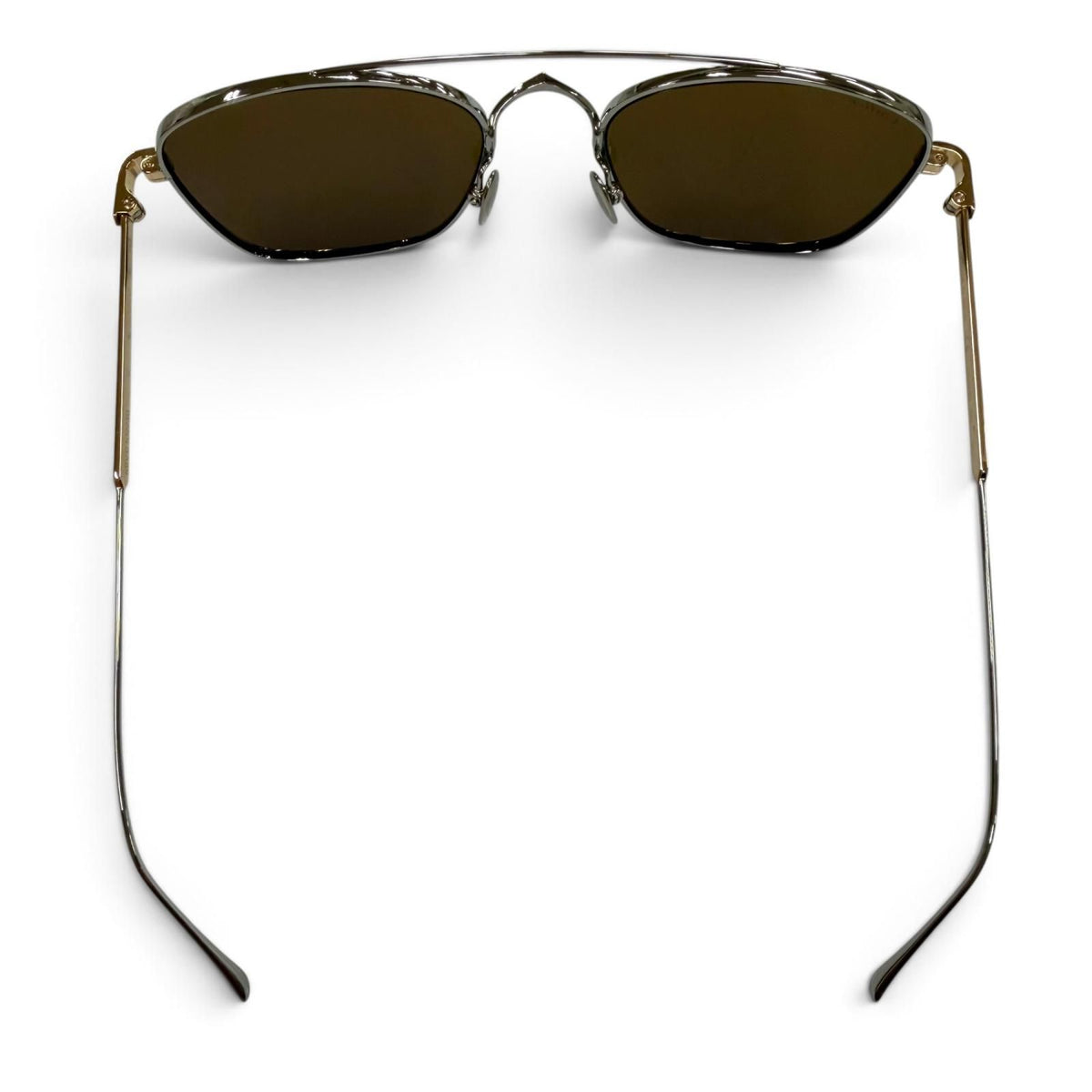 Cartier Two Bridge Eyewear Sunglasses Silver Gold 145 Demo Lens — view 6
