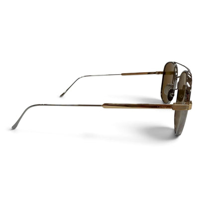 Cartier Two Bridge Eyewear Sunglasses Silver Gold 145 Demo Lens — view 5