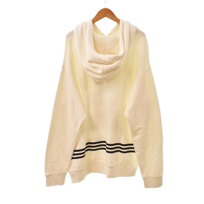 Gucci Adidas Logo Print Pullover Hoodie White M — view 2