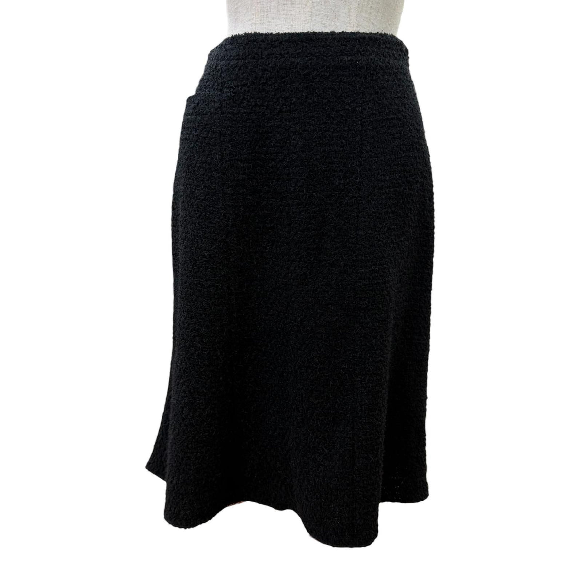 Chanel Vintage Silk Use CC Logo Circle Parts Tweed Jacket Skirt Set 34 — view 5