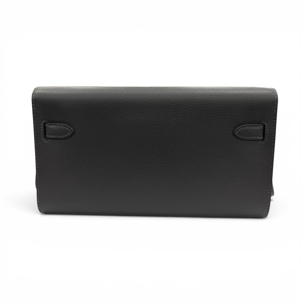 Hermes Kelly Wallet to Go Evercolor Ardoise Silver — view 4