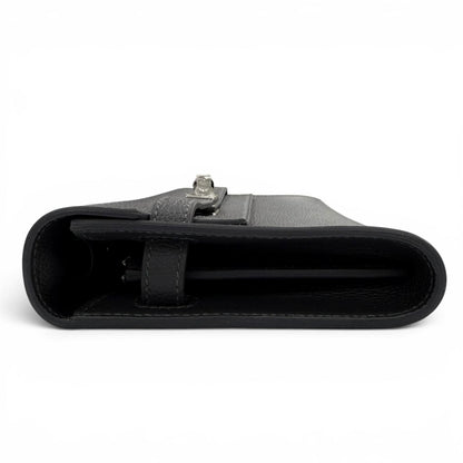 Hermes Kelly Wallet to Go Evercolor Ardoise Silver — view 5