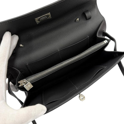 Hermes Kelly Wallet to Go Evercolor Ardoise Silver — view 7