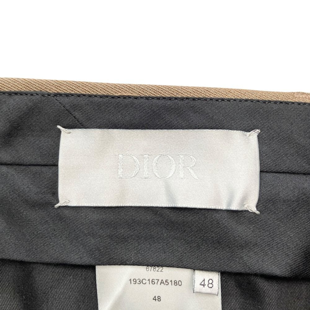 Dior Wool Twill Cargo Pants Brown 48 — view 6