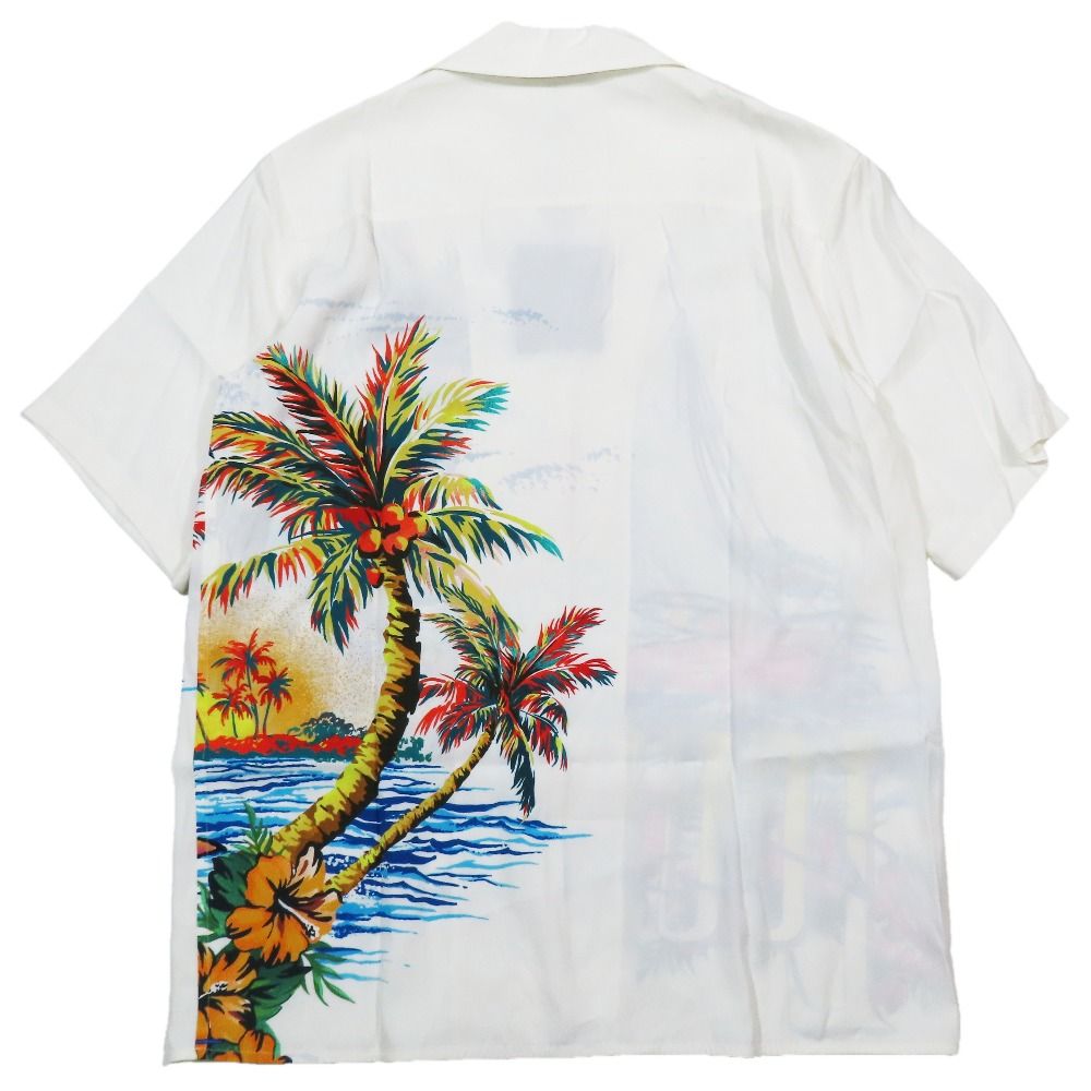 Louis Vuitton Sunset Sailboat Open Collar Shirt Blouse Short Sleeve Top White 36 — view 2