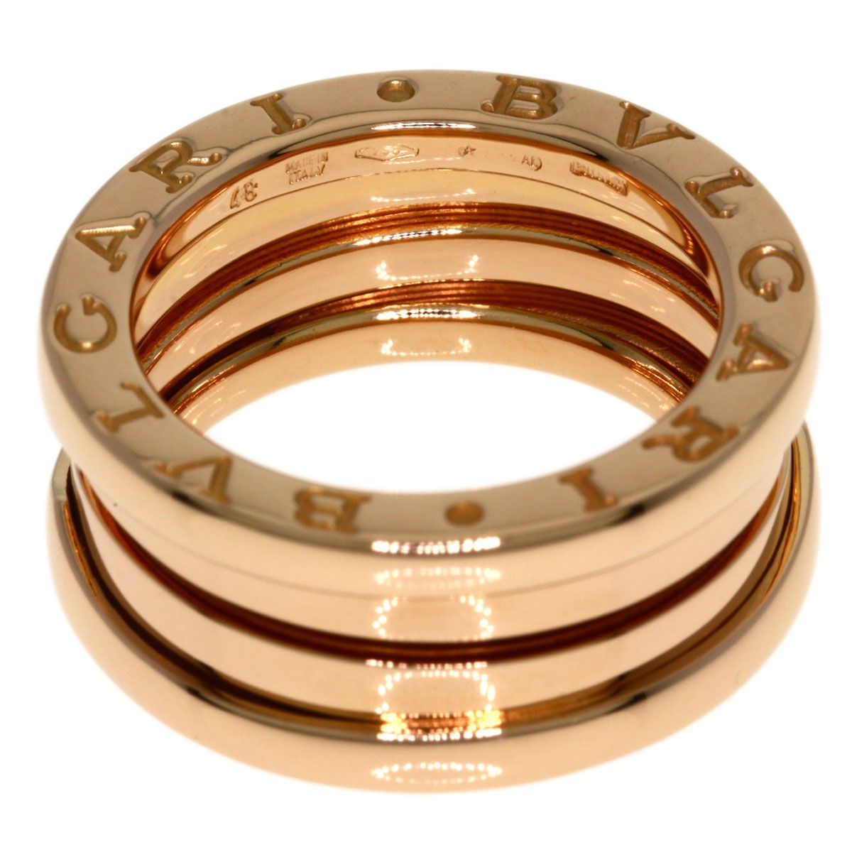 Bvlgari B.zero1 Band 48 Ring 18k Pink Gold — view 4