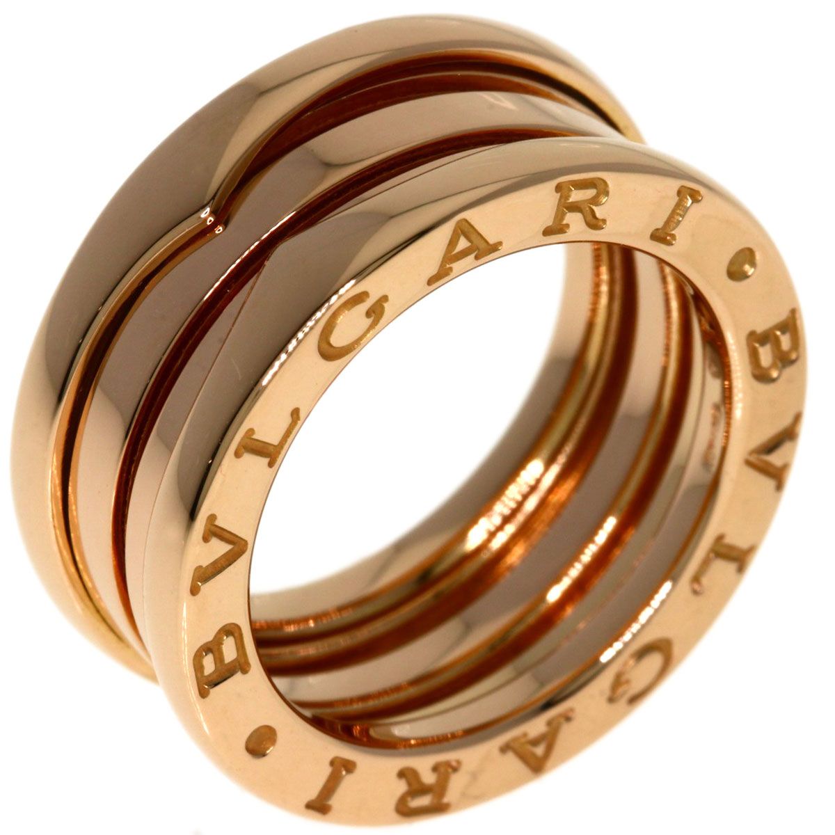 Bvlgari B.zero1 Band 48 Ring 18k Pink Gold — view 2