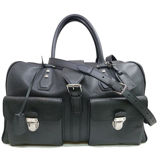 Louis Vuitton Yvan Taiga BK Silver Boston Bag Shoulder