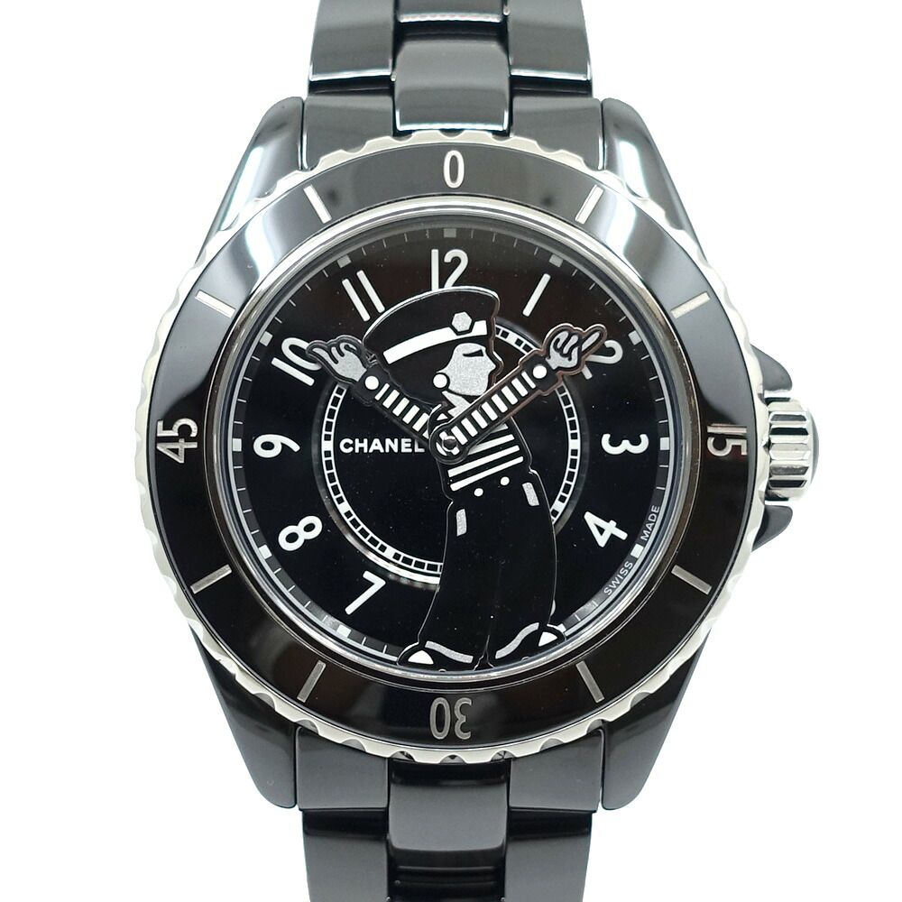 Chanel Mademoiselle Lapausa Watch Ceramic BK Automatic