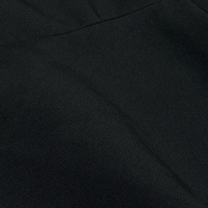 Saint Laurent Collarless Jacket Black Silk — view 6