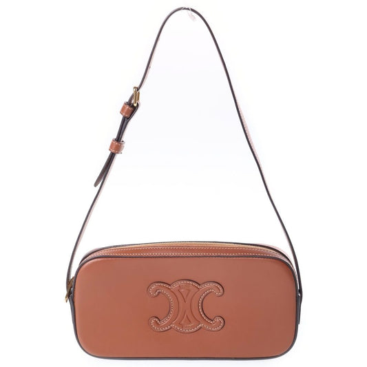 Celine Cuir Triomphe Camera Bag Leather Brown