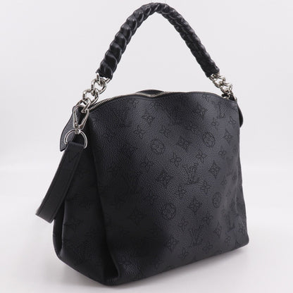 Louis Vuitton Babylon Chain BB Monogram Mahina Noir Black Shoulder Bag — view 3