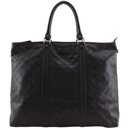 Gucci Travel Bag GG Guccissima Leather Brown