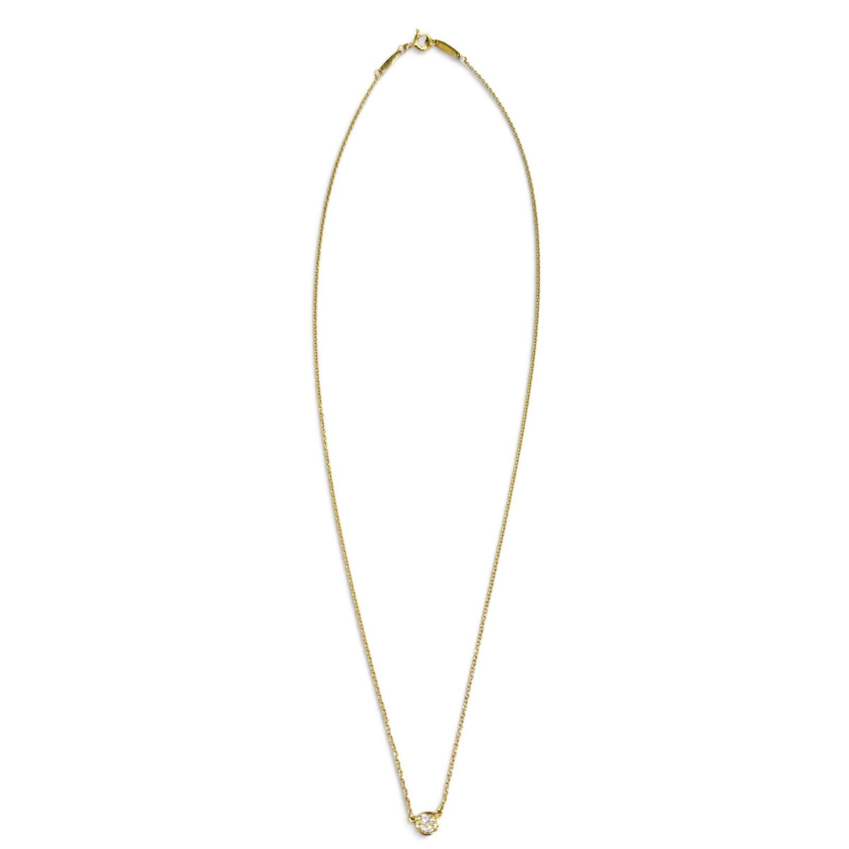 Tiffany & Co by the Yard 1 P Diamond Pendant 750 Yellow Gold — view 3