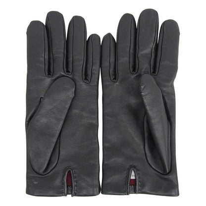 Hermes Jump Lambskin Cashmere 100% Sellier Buttons Horse Show Gloves Black 7.5 — view 4