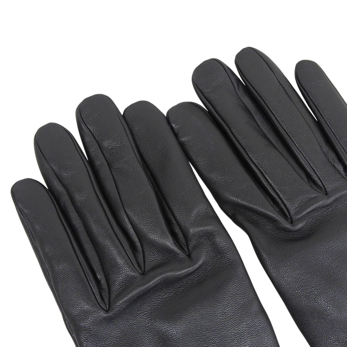 Hermes Jump Lambskin Cashmere 100% Sellier Buttons Horse Show Gloves Black 7.5 — view 5